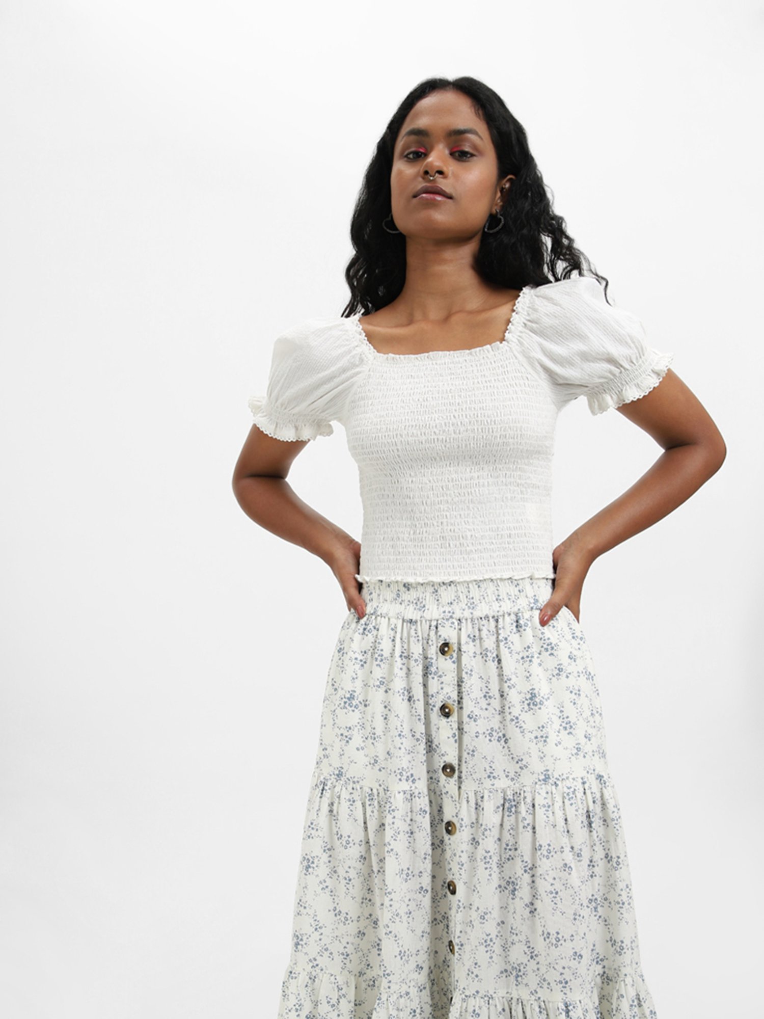 Bombay Paisley by Westside White Top