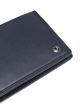 Buy Allen Solly Blue Leather Bi-Fold Wallet for Men at Best Price
