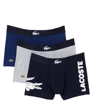 Buy Lacoste Multi Mismatched Stretch Logo Trunks - (Pack of 3) for Men  Online @ Tata CLiQ Luxury