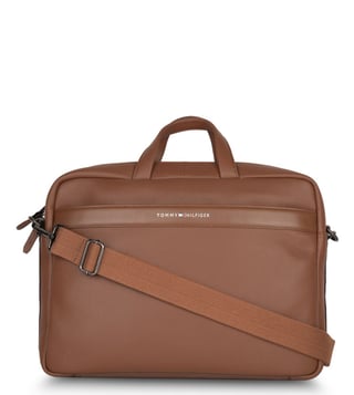 Tommy hilfiger deals leather briefcase