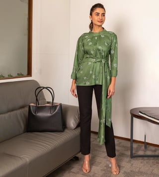 ASOS DESIGN faux leather trouser in dark green  ASOS