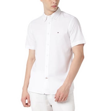 Buy Calvin Klein Jeans Bright White Regular Fit T-Shirts for Men Online @  Tata CLiQ Luxury