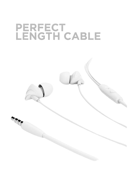 Buy Boat BassHeads 100 Earphones with Mic (White) Online At Best Price