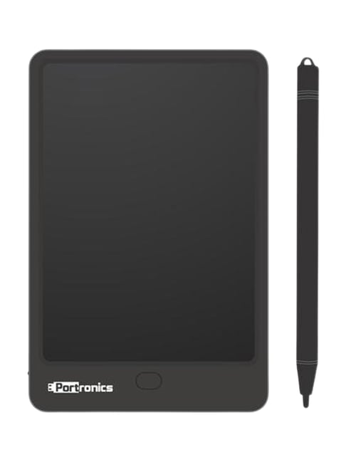 Portronics POR-942 RuffPad 12 Plus 12 Inch Re-Writable LCD Pad with Stylus  (Black)