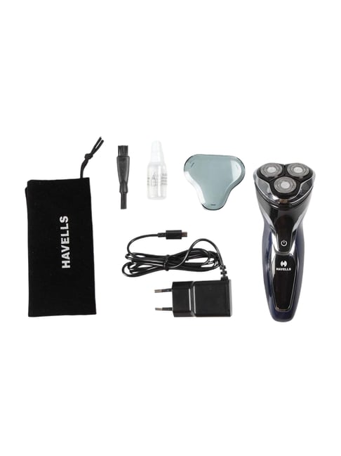 Havells RS7130 Digital Electric Shaver (Black/Blue)