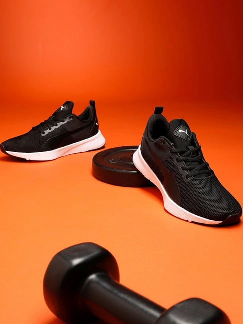 Puma Kids Flyer Runner Jr Black Running Shoes - Main Image