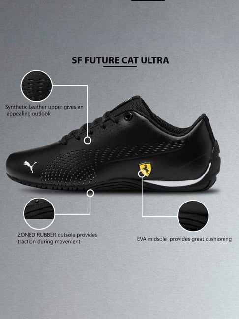 Buy Puma Kids Ferrari SF Drift Cat Ultra II JR Black Sneakers