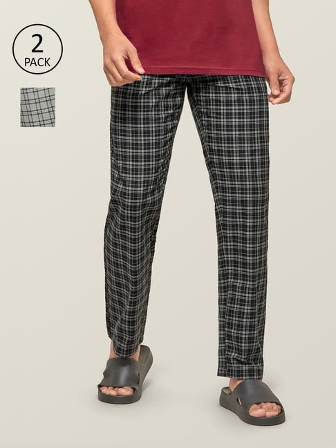 Regular Fit Pyjama - Black/Checked - Men