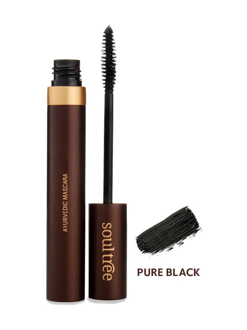 SoulTree Ayurvedic Mascara - Pure Black - 6 gm | Organic Mascara
