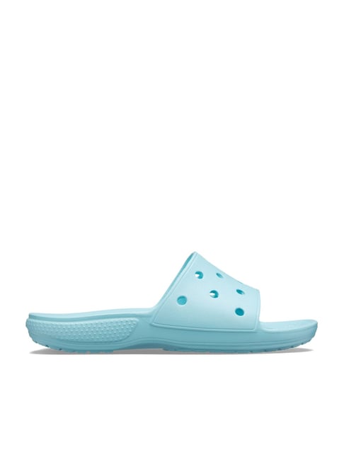 Crocs Unisex Ice Blue Slides
