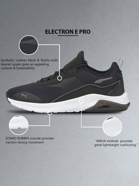 Buy Puma Men's Electron E Pro Black Running Shoes for Men at Best Price