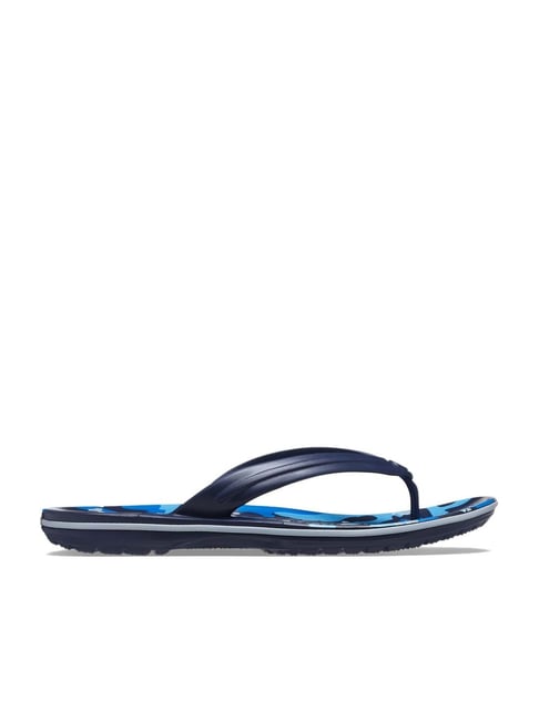 Crocs Men's Crocband Navy Flip Flops