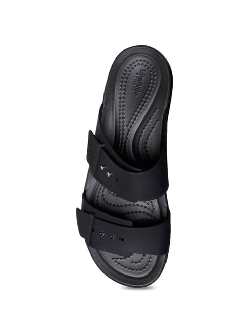Buy Crocs Women's Brooklyn Black Casual Wedges for Women at Best