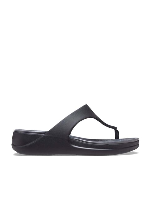 Crocs Women's Boca Black Flip Flops