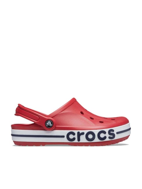 Crocs Men's Bayaband Red Back Strap Clogs