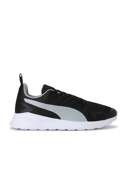 Puma black and grey on sale shoes