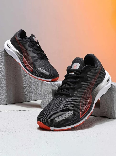 Puma Men's Velocity Nitro One8 Coal Black Running Shoes