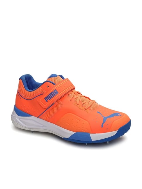 Puma Men's Bowling Neon Orange Cricket Shoes