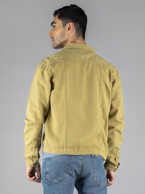 Buy Dennis Lingo Olive Regular Fit Denim Jacket for Men Online @ Tata CLiQ
