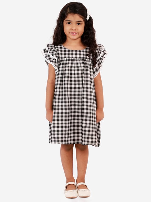 Buy Tokyo Talkies BlackWhite Checked Fit  Flare Dress for Women Online at  Rs579  Ketch