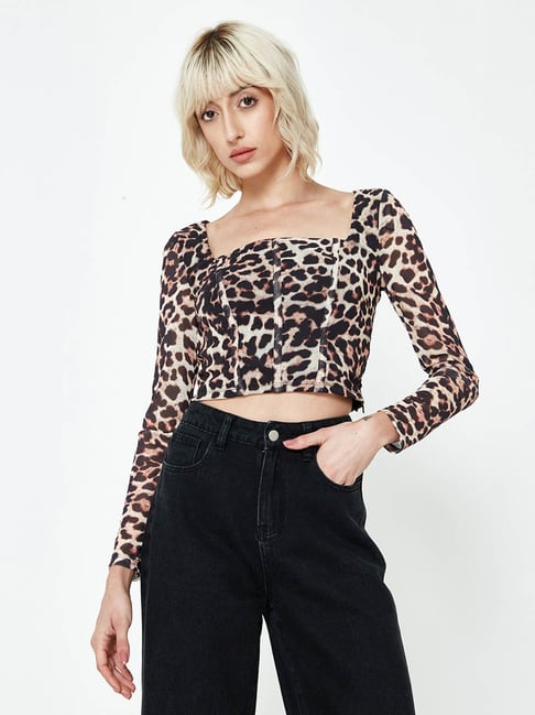 Animal print sale tube top