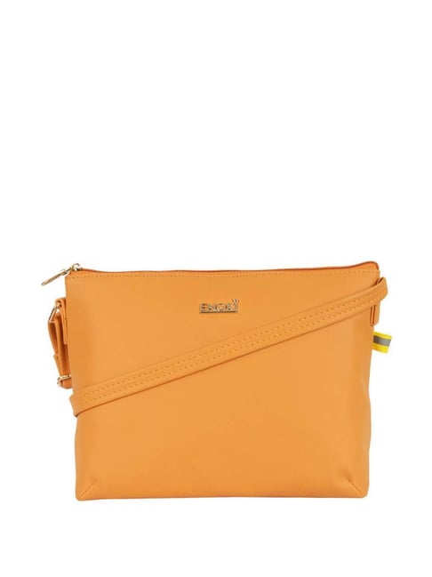 Baggit mustard yellow on sale solid sling bag