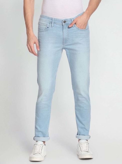 Plain Blue BRANDED Designer Jeans, Slim Fit at Rs 645/piece in Hyderabad |  ID: 24683212273