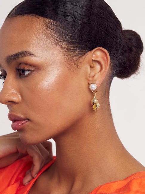 ted baker gold hoop earrings