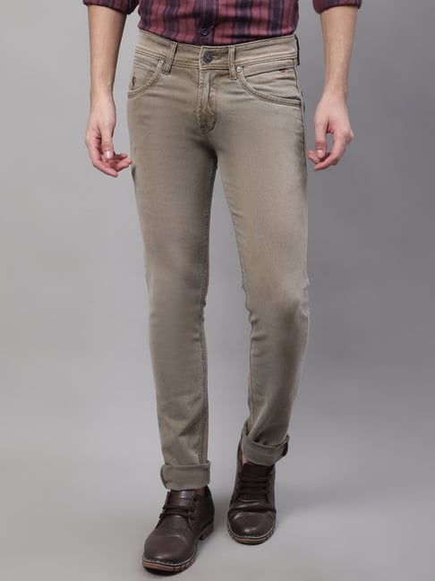 Buy SLIT AND STATEMENT KHAKI JEANS for Women Online in India