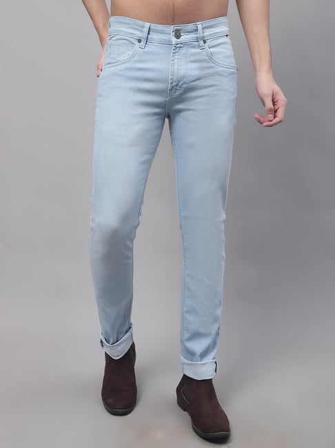Buy Cantabil Black Regular Fit Lightly Washed Jeans for Men's Online @ Tata  CLiQ