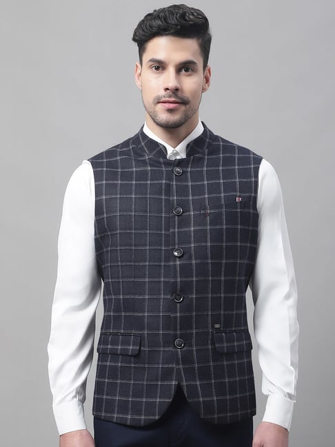 Buy Blue 3-Piece Ethnic Suit for Men by Even Online | Ajio.com