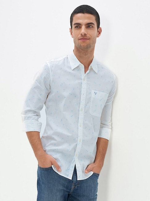 Buy American Eagle Outfitters Black Cotton Regular Fit Denim Shirt for Mens  Online  Tata CLiQ