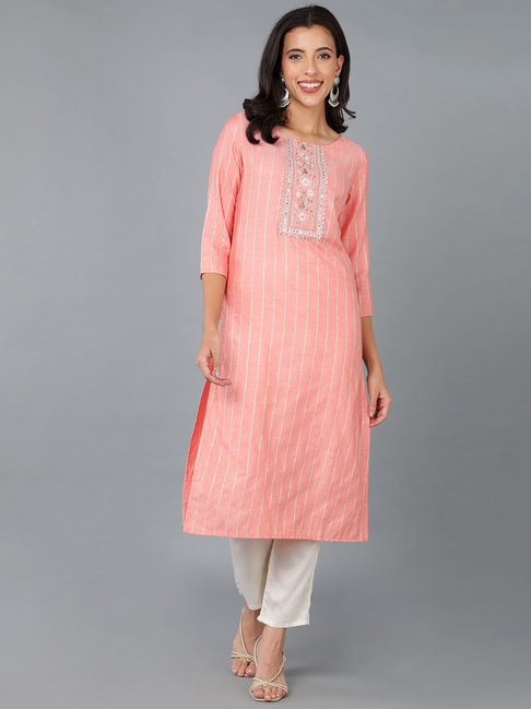Vaamsi Women's Cotton Blend Floral Printed Straight Kurta (VCK1131_Grey_XS)  : Amazon.in: Fashion