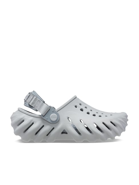 Crocs Kids Echo Off White Back Strap Clogs