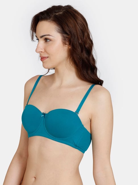 Buy Zivame Harbour Blue Non Wired Non Padded Full Coverage Bra for