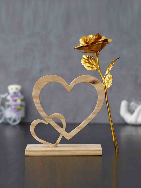 JSMICRO Valentine Day Gift - Girlfriend ,Wife,Husband ,Boyfriend Best Gift  For Valentine Day Gift- 2 Chocolates, Gold Rose Keychain& Greeting Card10