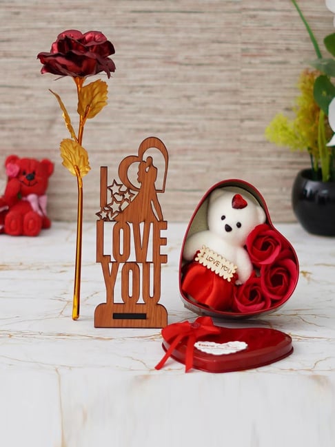 Party-Hut Gifts Valentine Romantic Love Couple Statue with Lighting Effect  Handicraft Showpiece Figurine Gift Item