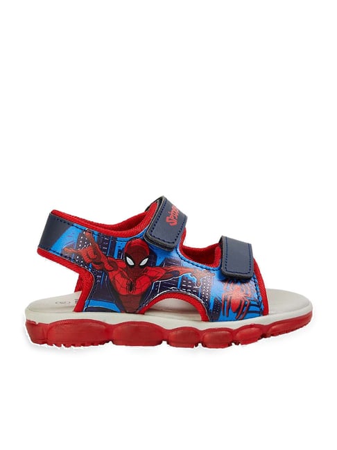 Fame Forever by Lifestyle Kids Spiderman Printed Red & Blue Floater Sandals