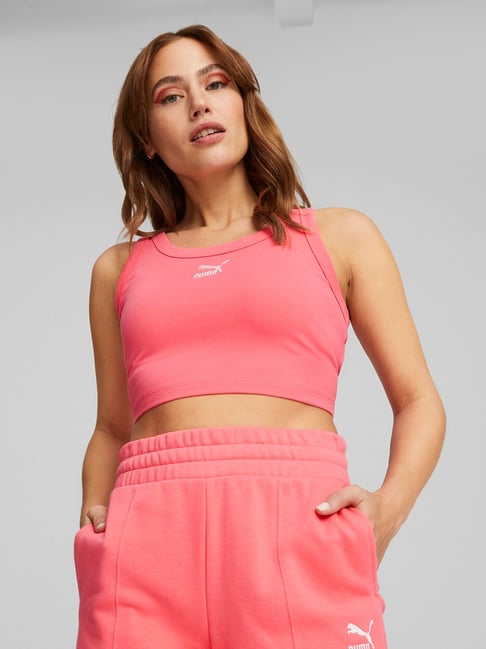 Puma crop sale top pink