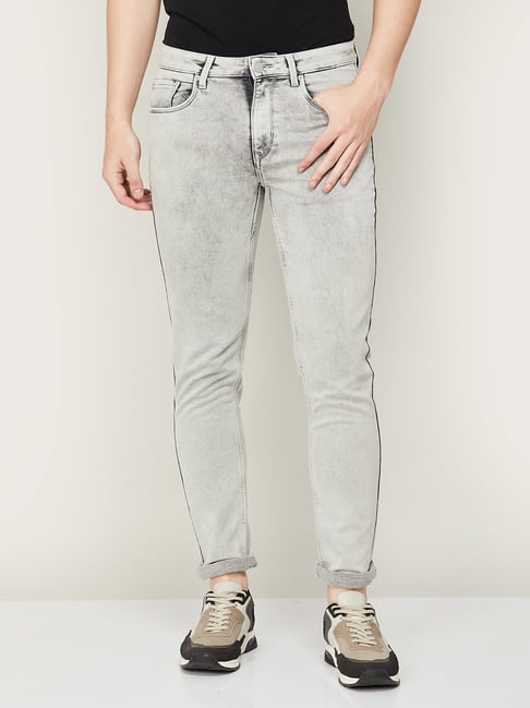 Fame Forever by Lifestyle Light Grey Skinny Fit Jeans