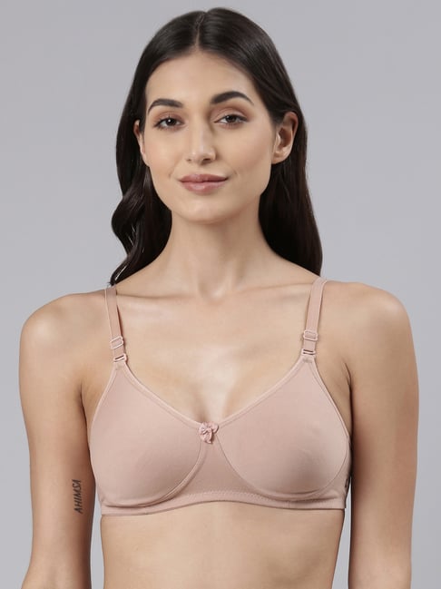 Dollar Missy Beige Cotton Padded T-Shirt Bra
