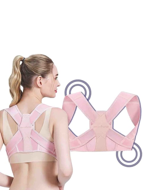 BlissClub- The Ultimate Support Sports Bra with high Support and 4 Straps, Pink