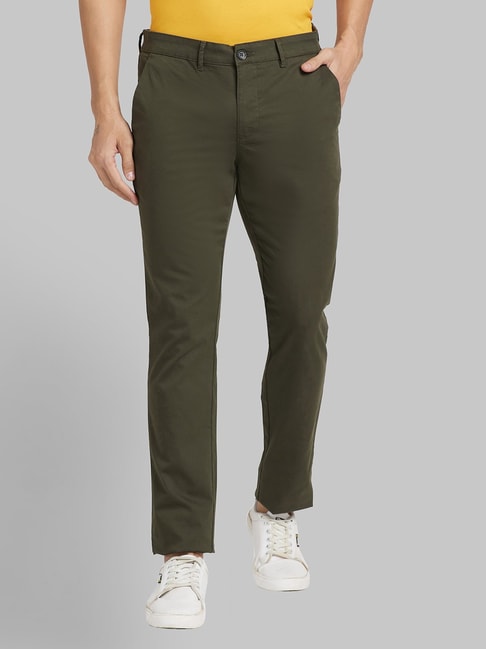 Park Avenue Men's Polyester Blend Solid Pattern Super Slim Fit Flat Front  Formal Trouser - Price History