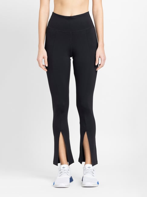 Adidas Originals Black Slim Fit High Rise Tights