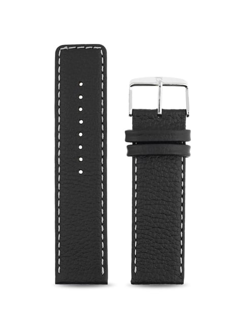 Amazon.com: 24mm Black Silicone Rubber Watch Strap Band Stainless Steel  Buckle for Fossil Watch : Clothing, Shoes & Jewelry