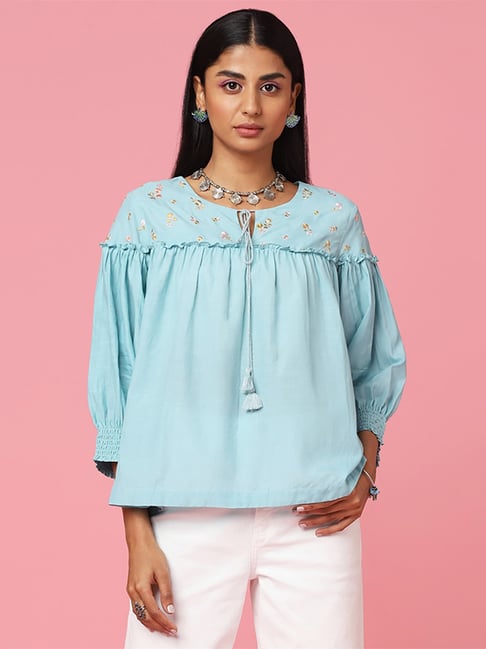 Marigold Embroidered Shirt