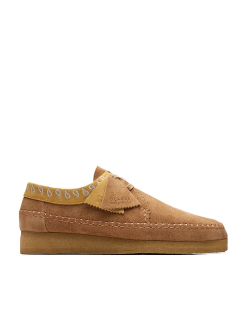 Clarks weaver store tan leather