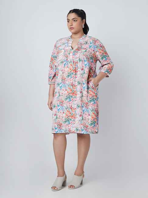 Gia Curves by Westside Multicolour Floral-Printed Dress Price in India