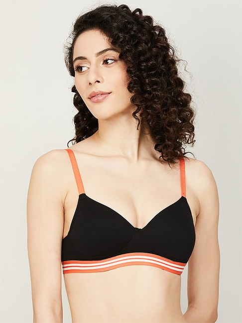 Ginger by Lifestyle Black Minimizer Bra Price in India