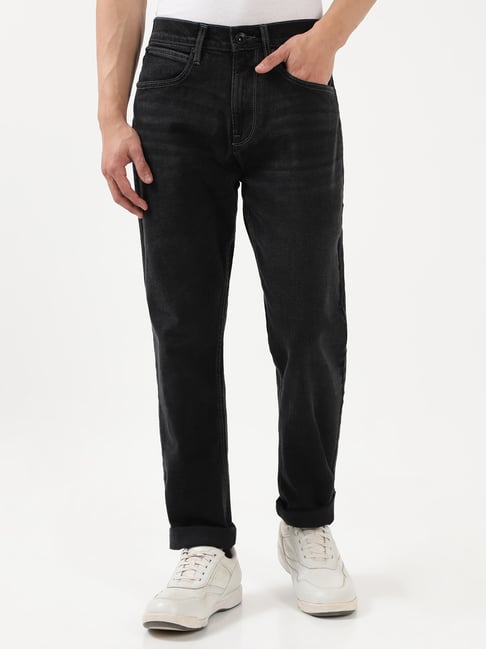 Lee Arvin Black Slim Fit Lightly Washed Jeans